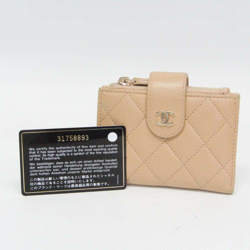 CHANEL Authentic Cream Leather Wallet - Picture 2 of 16